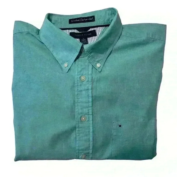 Tommy Hilfiger Graduate End-on-End men’s XL button-down shirt - Picture 3 of 11